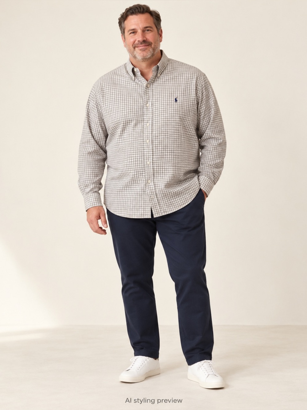 Ralph Lauren Navy Men's Chinos - Straight Fit